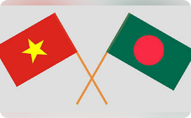 Vietnam and Bangladesh flags